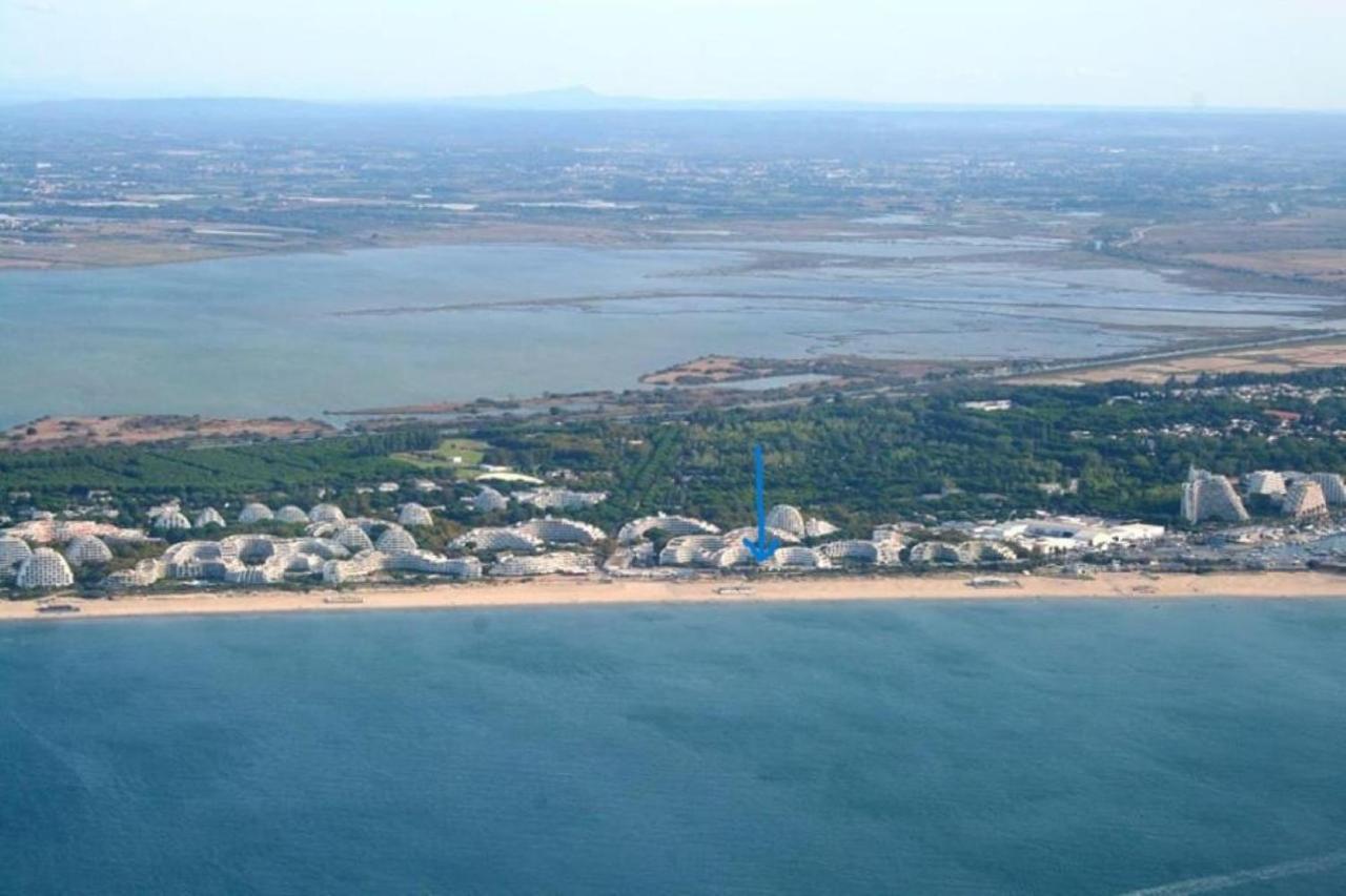 Le soupir des palmiers. Idéal couple, piscine, mer La Grande-Motte Esterno foto